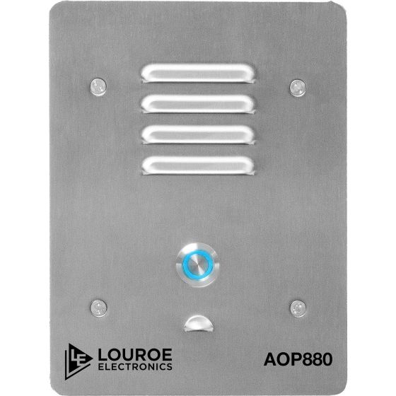 Louroe Electronics LE-880 2" IP Wall Mount Speakerphone with Push Button LE-880 by Louroe Electronics