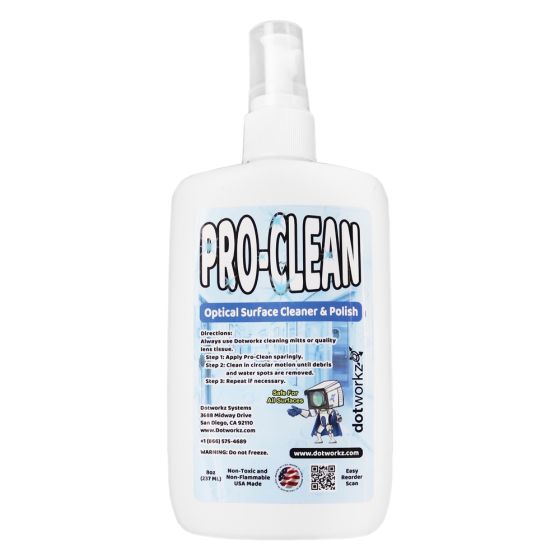 Dotworkz DW-8OZ-SOL Pro-Clean Lens Cleaning Solution 8oz DW-8OZ-SOL by Dotworkz
