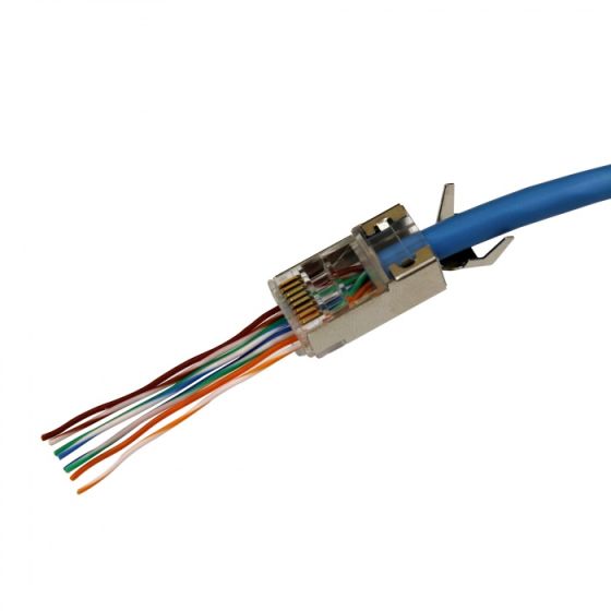 Eclipse Tools 902-563-50 50 Pcs QuikThru RJ45 - CAT6 External Shielded 902-563-50 by Eclipse Tools