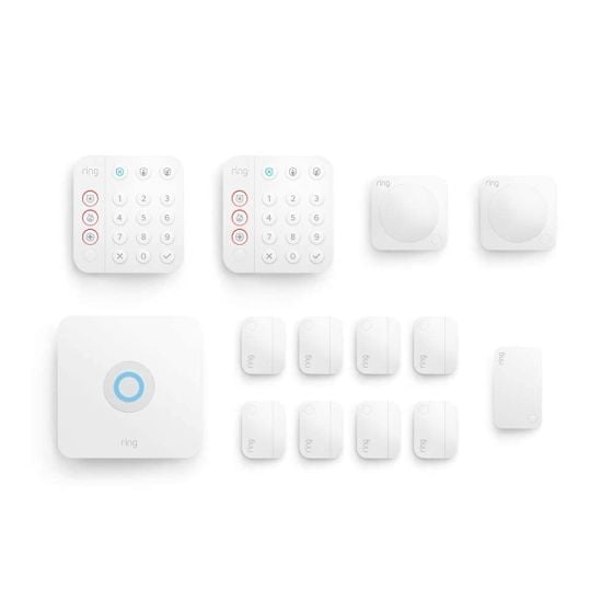 Ring B08YMBQJ49 Alarm 14-piece Kit (2nd Gen) - Home Security System with Optional 24/7 Professional Monitoring, Works with Alexa B08YMBQJ49 by Ring