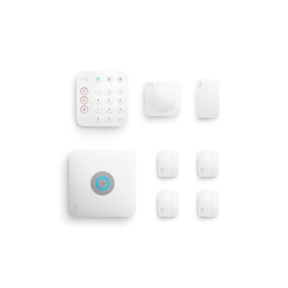 Ring B08HSTJPM5 Alarm Pro Home Security Kit 8 Pieces, White B08HSTJPM5 by Ring