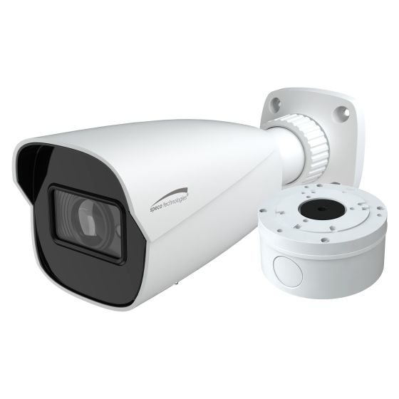 Speco O8B8 8 Megapixel IP Bullet Camera with 2.8mm Lens, Advanced Analytics, Includes Junction Box, White, NDAA O8B8 by Speco