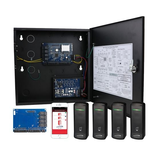 Speco ACKITM1 4 Door Access Control Kit with Bluetooth Mobile Reader & Credentials ACKITM1 by Speco