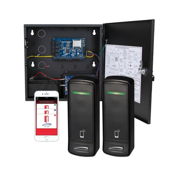 Speco ACKITM2DR 2 Door Access Control Kit with Bluetooth Mobile Reader & Credentials ACKITM2DR by Speco