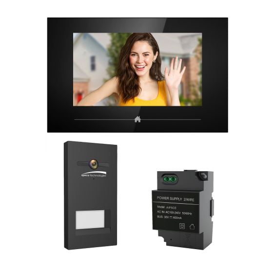 Speco AIPK1 Single Door 2-Wire Video Intercom Kit AIPK1 by Speco