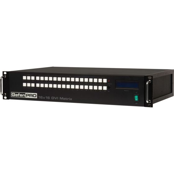 Linear GEF-DVI-16416-PB 16x16 DVI Matrix with Front Panel Push Button Control GEF-DVI-16416-PB by Linear