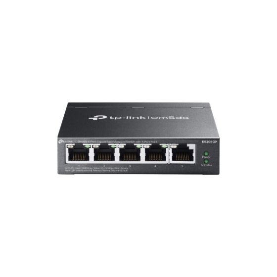 TP-Link ES205GP Omada 5-Port Gigabit Easy Managed Switch with 4-Port PoE+ ES205GP by TP-Link