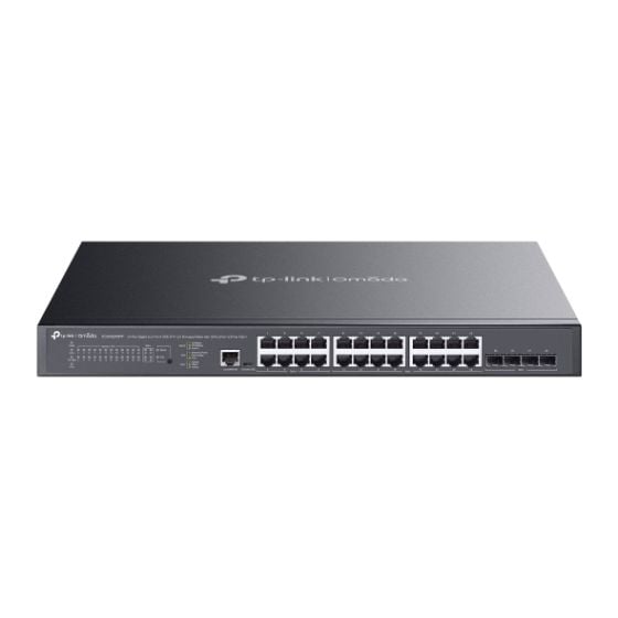 TP-Link SG3428XMPP Omada 24-Port Gigabit and 4-Port 10GE SFP+ L2+ Managed Switch with 16-Port PoE+ & 8-Port PoE++ SG3428XMPP by TP-Link