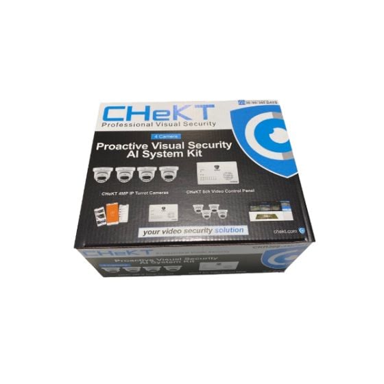 CHeKT CKB308-4MPKIT 8 Channel Bridge Kit with 4 Megapixel Network IR Outdoor Four Dome Camera with 4mm Lens CKB308-4MPKIT by CHeKT
