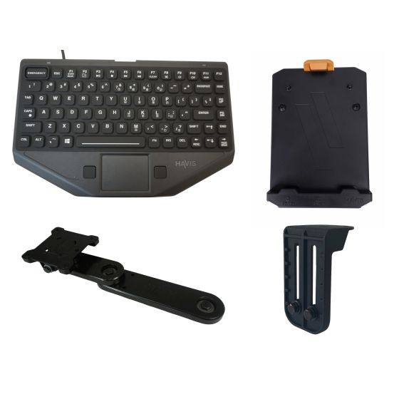 Panasonic HA-UNKBM1001 Premium Package Rugged Keyboard with Mount (Includes Emergency Key) HA-UNKBM1001 by Panasonic
