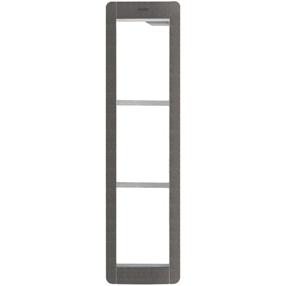 Elvox 41133-02 Pixel Frame + Plate 3 Modules Slate Grey 41133-02 by Elvox