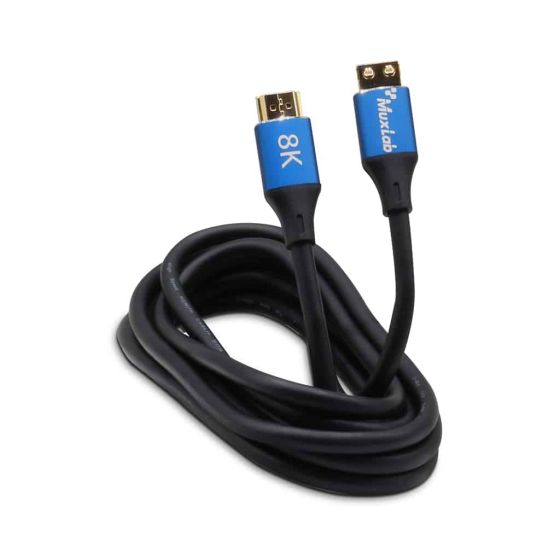 MuxLab 500095-3M Premium Certified HDMI 2.1 Cable with Pull Resistant Connector, 3m 500095-3M by MuxLab