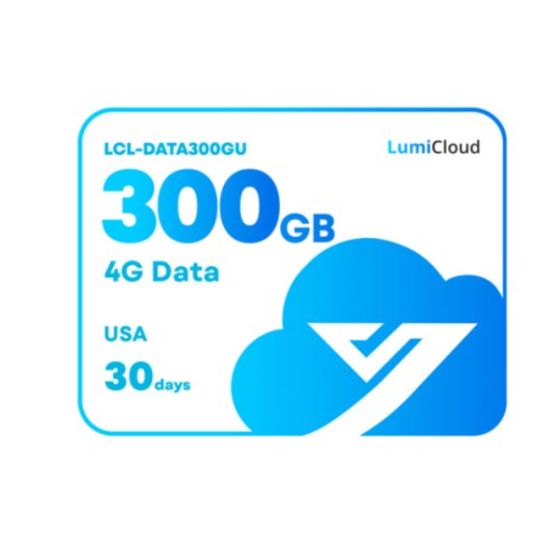 Luminys LCL-DATA300GU LumiCloud 4G Data 300GB USA: 30 Day Data Plan LCL-DATA300GU by Luminys