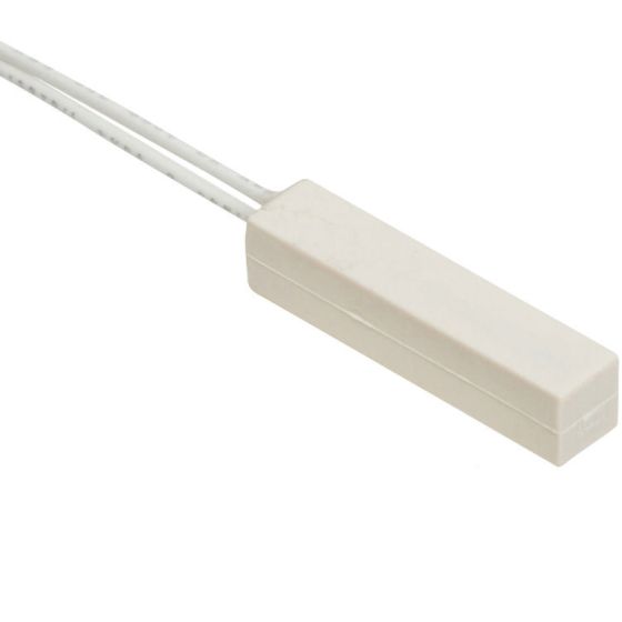 Nascom N25WGSW-ST036 Mini Rectangular Stick On Closed Loop Switch/Magnet Set, 36" Wire Leads, Snow White N25WGSW-ST036 by Nascom