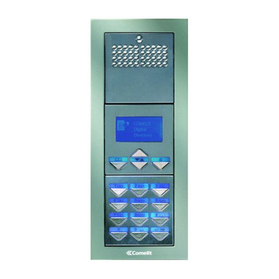 Comelit PADF Powercom Audio, Digital, Flush Mount Entrance Panel PADF by Comelit