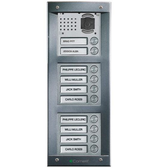 Comelit VV10F VandalCom Video Flush Mount 10 Push Button Entry Panel Kit VV10F by Comelit