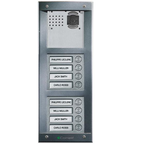 Comelit VV8S VandalCom Video Surface Mount 8 Push Button Entry Panel Kit VV8S by Comelit
