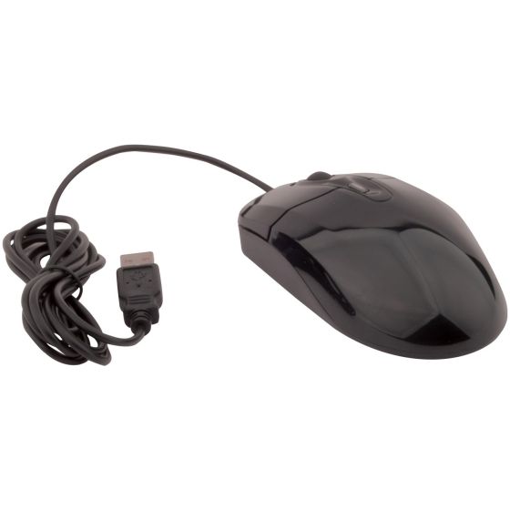 Vitek VT-USB-MOUSE Compact Black USB Mouse VT-USB-MOUSE by Vitek
