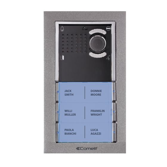 Comelit IV6F EZ-Pack Video Entry Panel Kit (Flush) 6 Button IV6F by Comelit
