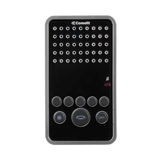 Comelit 6203BBM Hands-Free/Induction Loop Vip System Easycom Intercom - Black 6203BBM by Comelit