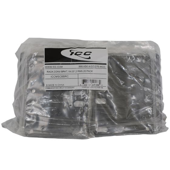 ICC ICCMSCBBRC Rack, Conversion Bracket, 19"- 23", 2 RMS 20PCS ICCMSCBBRC by ICC