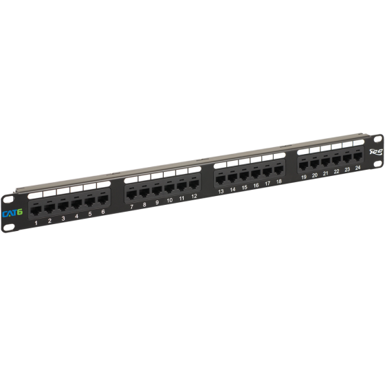 ICC ICMPP02460 24-Port Cat 6 Data Patch Panel, 1 RMS ICMPP02460 by ICC