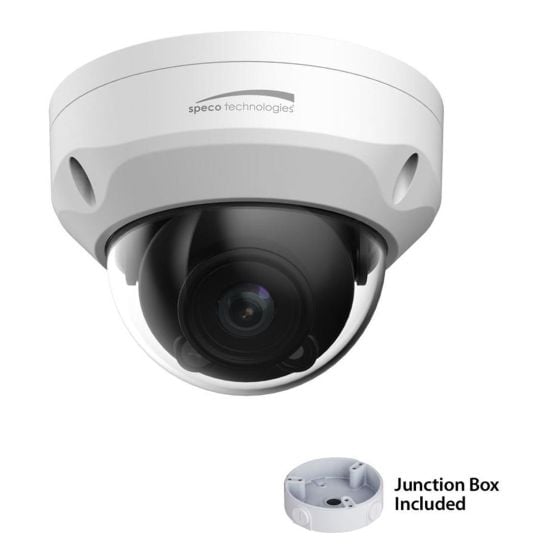 Speco O3VFDM 3 Megapixel IR Dome IP Camera with Junction Box, 2.7-12mm Lens O3VFDM by Speco