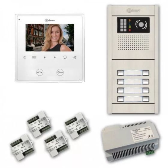 Alpha VKGB2-8AF 8 Unit Color Video Entry Intercom Kit VKGB2-8AF by Alpha