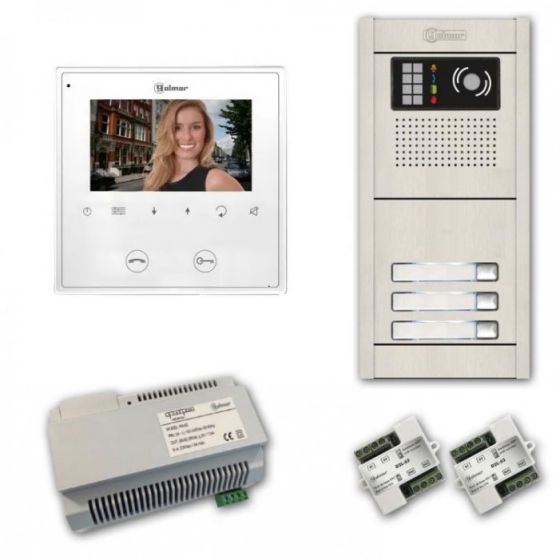 Alpha VKGB2-3AF 3 Unit Color Video Entry Intercom Kit VKGB2-3AF by Alpha