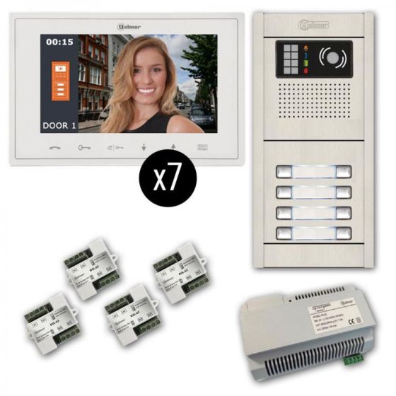Alpha VKGB2-V7-7AS 7 Unit Video Entry Intercom Kit VKGB2-V7-7AS by Alpha