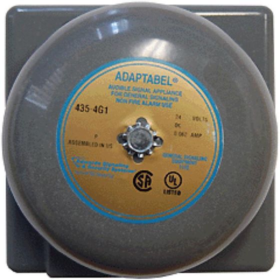 Alpha 435-4G1 4" Vibrating Surface Bell, 24VDC 435-4G1 by Alpha