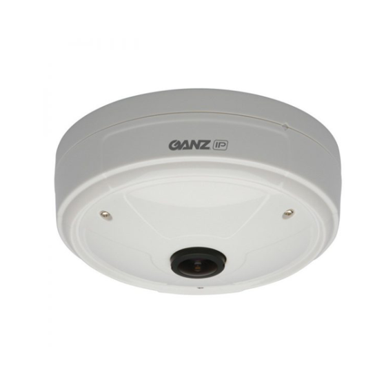 Ganz ZN1A-F5FN8I 3 Megapixel Indoor Network Fisheye Camera, 12mm Immervision Lens ZN1A-F5FN8I by Ganz