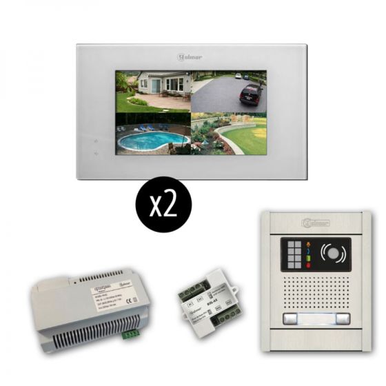 Alpha VKGB2-P7-2AS 2 Unit Touchscreen Video Entry Intercom Kit VKGB2-P7-2AS by Alpha