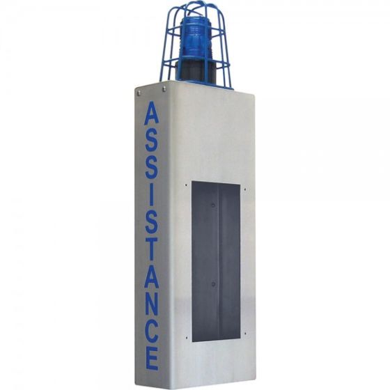 Aiphone WB-CA Wall Box with Caged Light and Assistance Lettering WB-CA by Aiphone