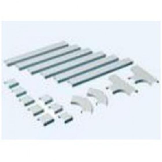 Wire Trak FA000375KITW Raceway Kit, 3/4" X 1/2" One Piece Packaged Kit, White FA000375KITW by Wire Trak