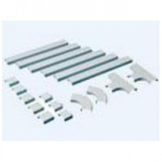 Wire Trak FA000500KITW Raceway Kit, 1" X 1/2" One Piece Packaged Kit, White FA000500KITW by Wire Trak