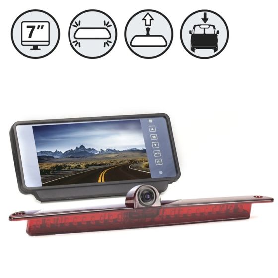 RVS Systems RVS-916619N-NM 700 TVL 7" Replacement Mirror Monitor, Sprinter Backup Camera, 33ft Cable RVS-916619N-NM by RVS Systems