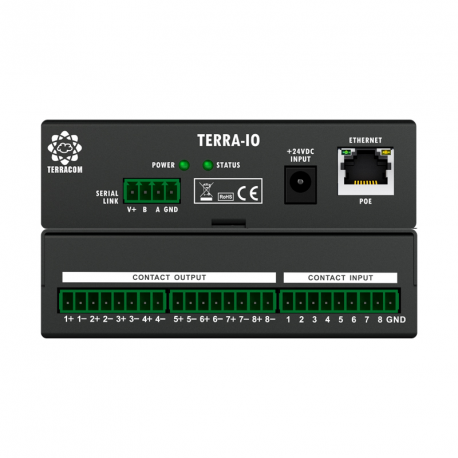 Bogen TERRA-8IO 8 Control Contacts Input and 8 Relay Output Interface TERRA-8IO by Bogen