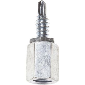 Platinum Tools JH953-100 Threaded Rod with 3/8"-16 Male Coupler & 3/4" Long Self Drill Screw, 100 Box