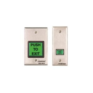 Securitron EEB2 Emergency Exit Button with 30 Second Timer, Single Gang, Green/Red/Handicap