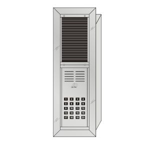 Lee Dan VS-020T 20 Button, Van-Guard Style Heavy Extruded Aluminum Durable Intercom Lobby Panel, Flush Mount