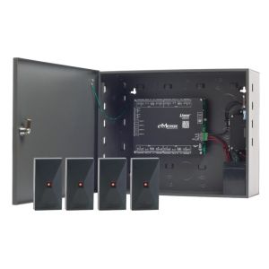 Linear 620-100220P eMerge Essential Plus 4-Door, 4-Reader Access Control Platform Bundle with Power Distribution System
