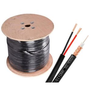 Security Dynamics SC1000CCA CCA All Conductors 95% Braid Siamese Cable, 1000 Feet