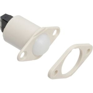 Nascom N005TW-ST Recessed 3/4" Stubby Rollerball Terminal Switch, White