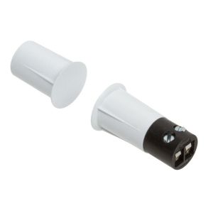 Nascom NC1175TWUM-ST Recessed 3/8" Ultra Mini Terminal Press Fit Switch / Magnet Set, White
