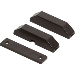 Nascom N282TXGB-STFB Surface Mount Terminal Open Loop Switch / Magnet Set, Low Profile, Beveled Cover Spacers, Brown (10 pack)
