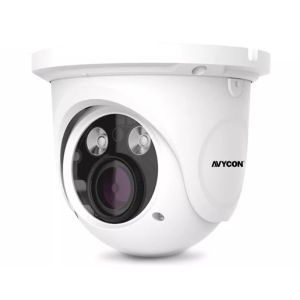 Avycon AVC-ETA51AVT-W 5 Megapixel HD-TVI/CVI/AHD/Analog IR Weatherproof Eyeball Camera, 3.3-12mm Lens, White