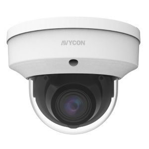 Avycon AVC-TD82M 8 Megapixel 4-in-1 HD-TVI/CVI/AHD/Analog Indoor IR Dome Camera, 2.7-13.5mm Lens, White