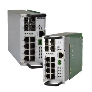 Comnet CNGE12FX4TX8MSPOE-TSK Traffic Detector Rack Industrially Hardened Managed Switch Kit