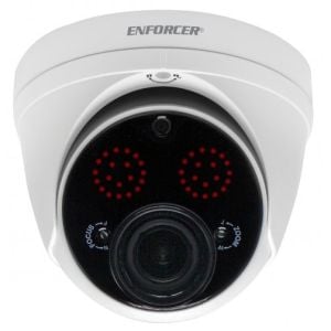 Seco-Larm EV-Y2251-AMWQ 2MP 4-in-1 HD Varifocal IR Turret Camera, 2.8-12mm Lens, White